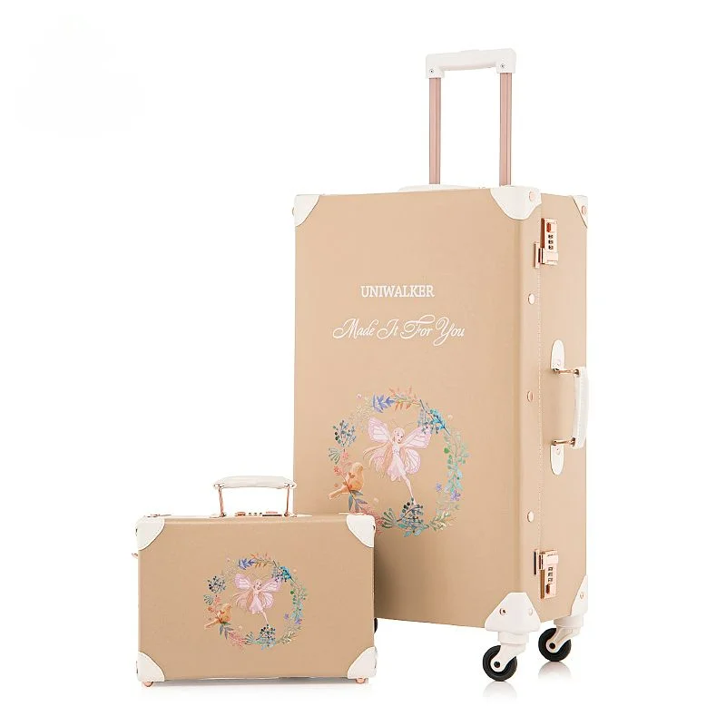 Travel Suitcase Set Universal luggage set trolley luggage bag Retro travel suitcases with wheels 20 inch Cabin Rolling Luggage