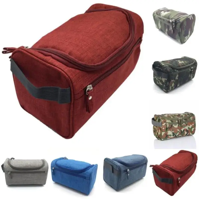 Practical Camouflage Cosmetic Bag Leopard Print Travel Beautician Storage