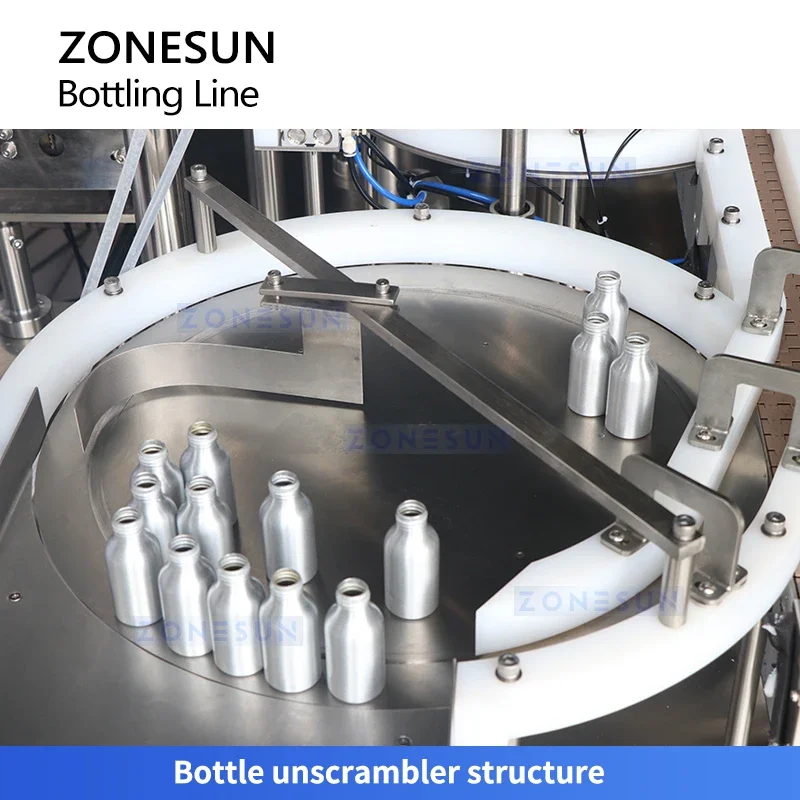 ZONESUN ZS-FAL180V3 Automatic Ceramic Coating Filling Machine Car Care Liquid Bottling and Capping Line Packaging Machine