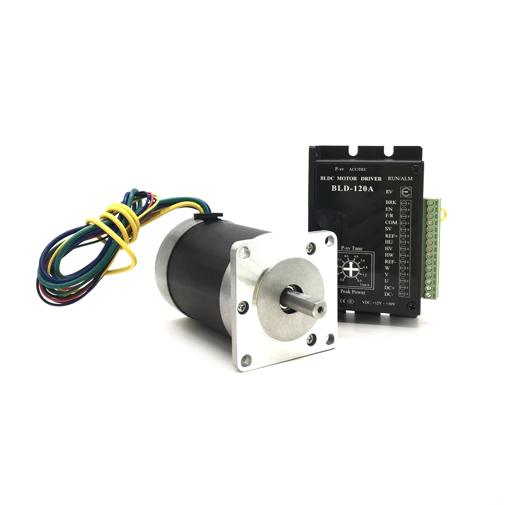 103W Brushless Motor Driver Kit BLDC 24VDC NEMA23 57MM 0.33Nm Hall Sensor Drive 8A Adjustable Speed 3000RPM PWM 3PH 8mm Shaft