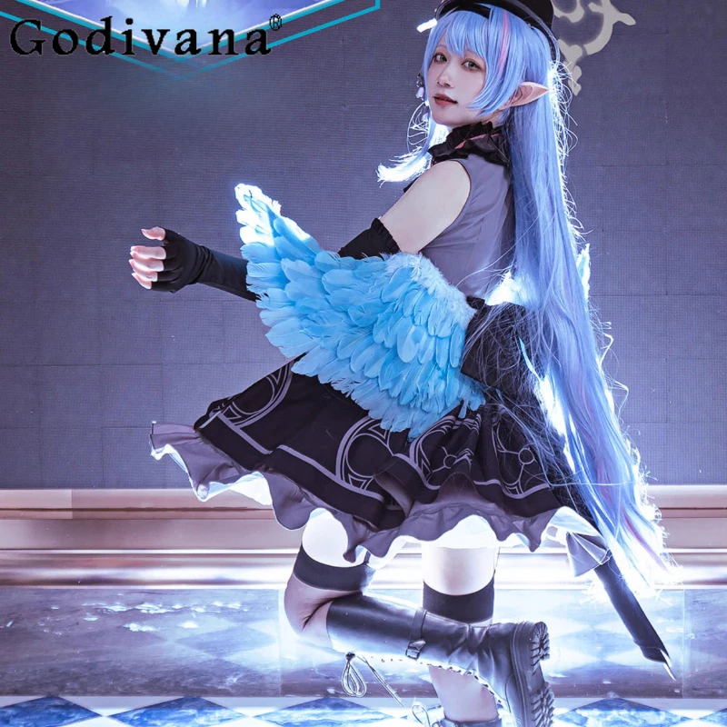 فستان تنكري أسود للنساء، مجموعة فستان كاملة حلوة، فستان نسائي صيفي بفيونكة كبيرة، ملابس تنكرية