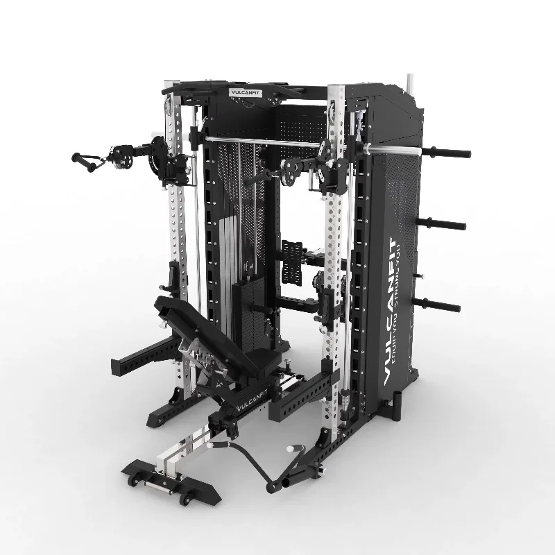 YTYIN All In One Functional Trainer With Smith Machine Dual Cable System For Home Gym And Commercial Fitness Center