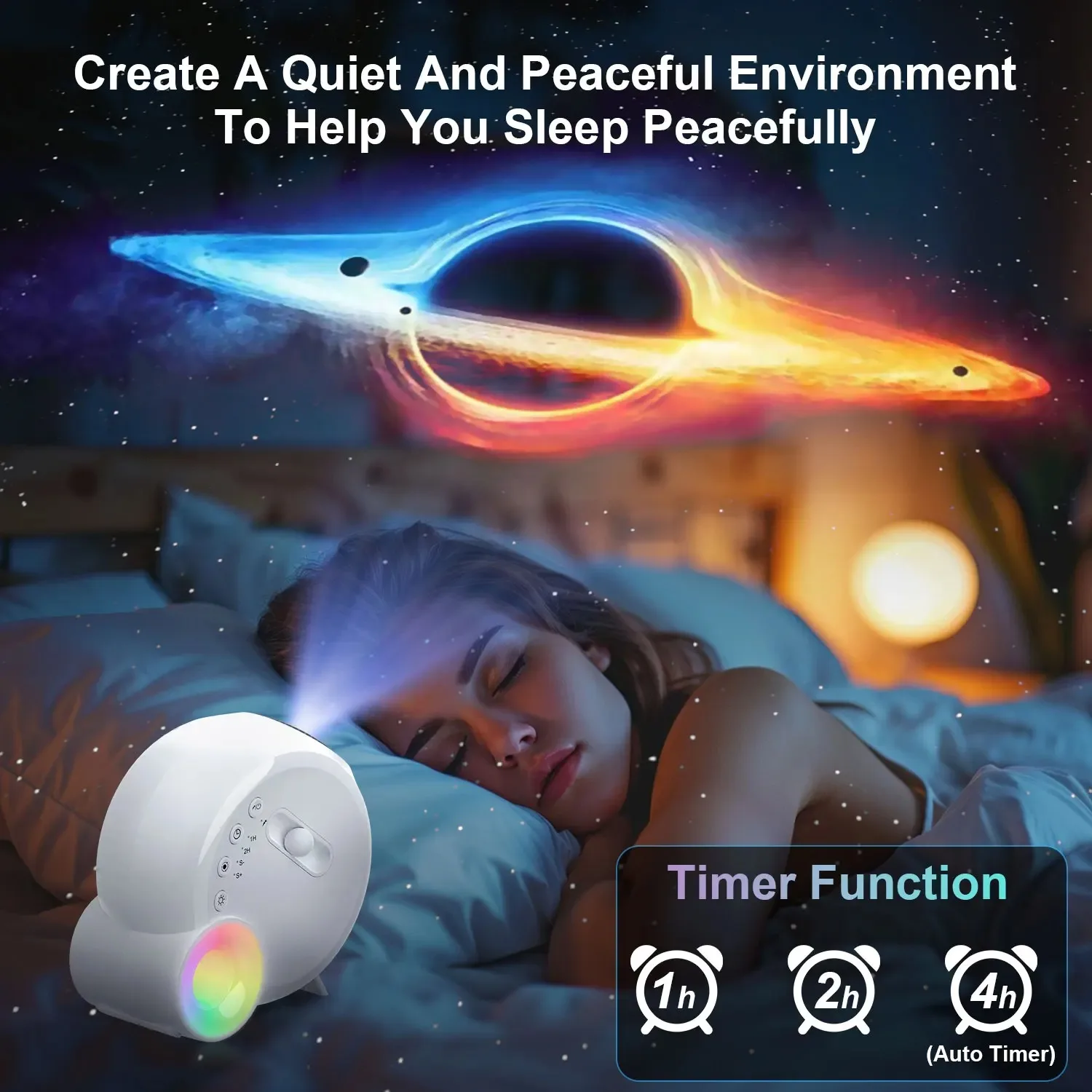 Galaxy Projector Lamp 13-in-1 4K HD Starry Sky Night Light 360° Rotation Nebula Projection Light For Bedroom Home Decoration