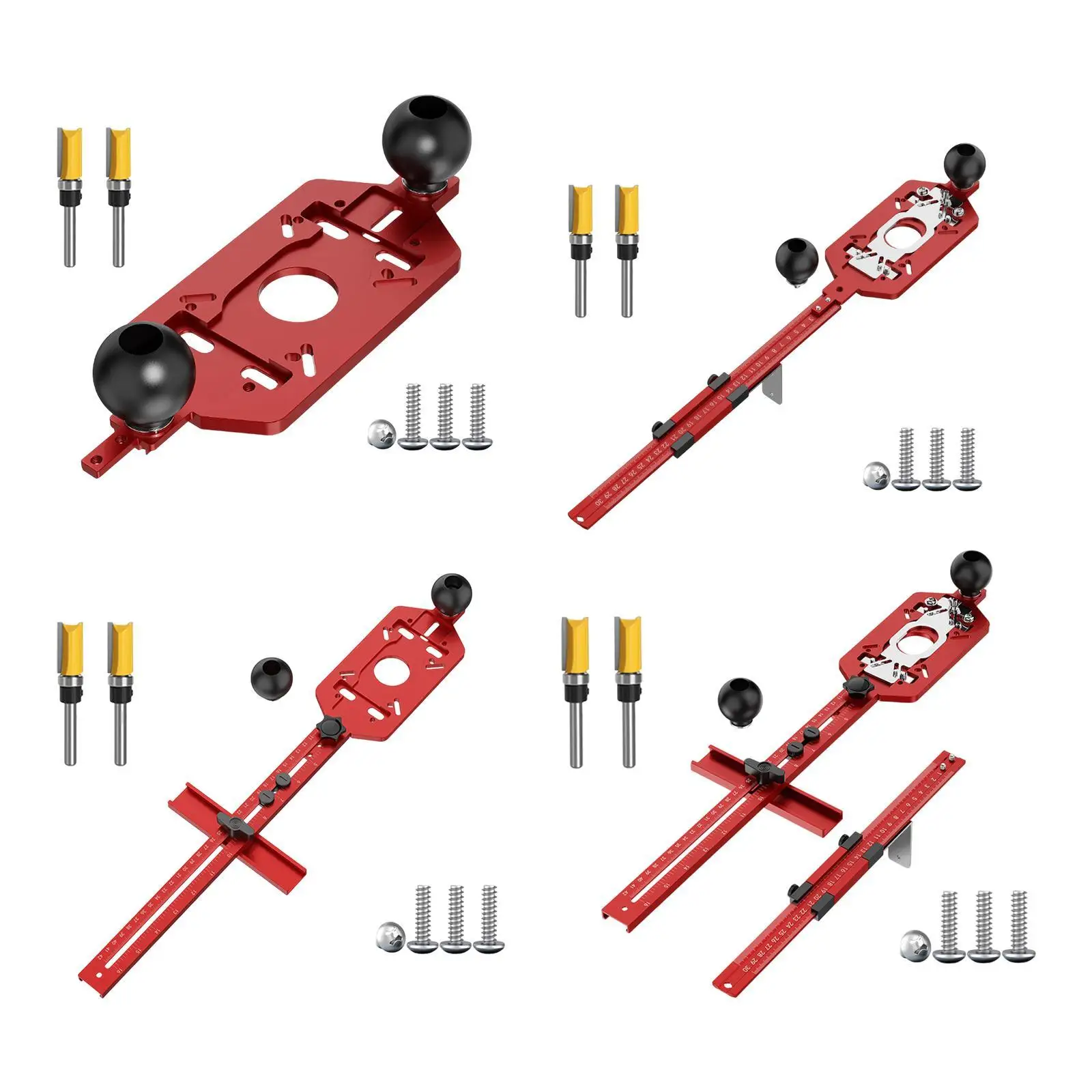 Router Milling Groove Bracket Adjustable Multipurpose Cabinet Hardware Jig