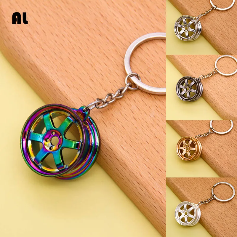 

Fashion Multiple Styles Car Modification Hub Keychain Manual Lever Car Metal Keychain Turbo Gear Pendant