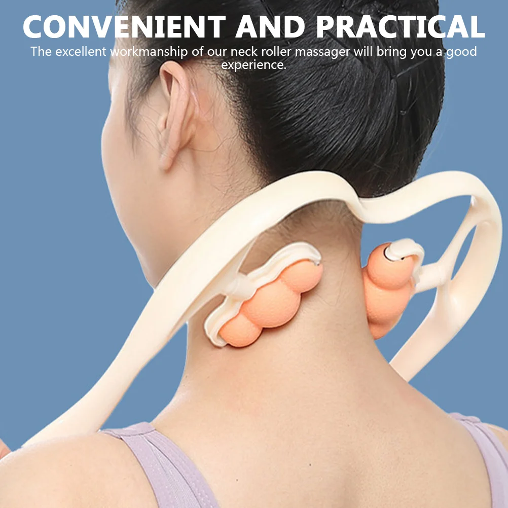 Neck Massager Zervikale Roller Tragbare Handheld Tiefe Gewebe Massage Werkzeug Für Schulter Schmerzen Relief Reise Haushalt Körper