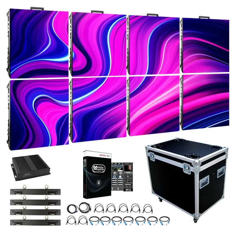 P3.91pantalla Led 500x500mm Panels Led Screen Outdoor Concert Stage Background Led Wall Display Screen