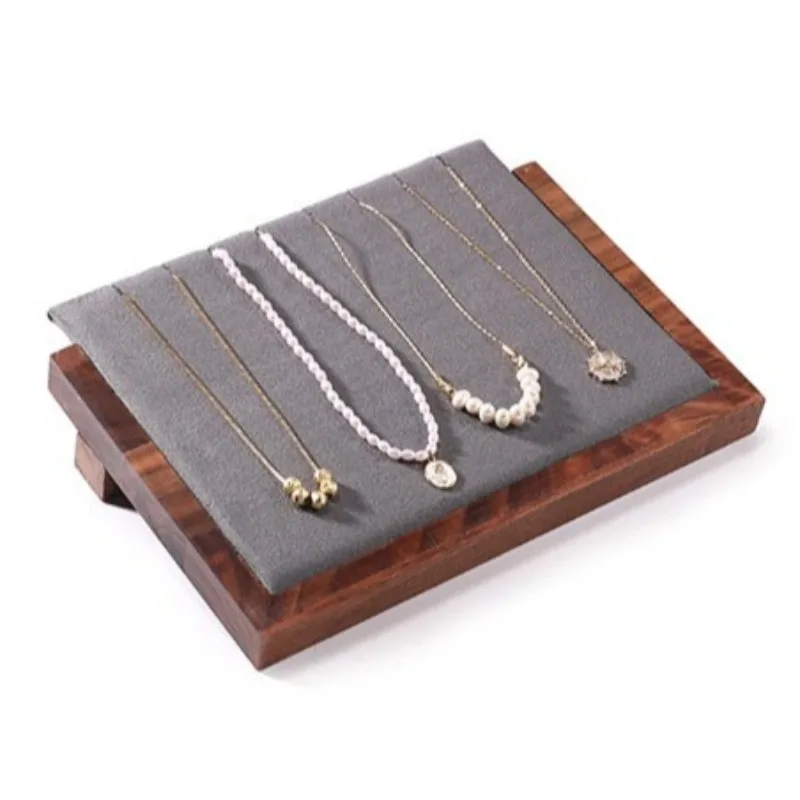 

Wooden Necklace Stand Aesthetic Necklaces Dispaly Holder Women's Portable Jewelry Organizer Shelf Luxury Jewellery Storage Rack