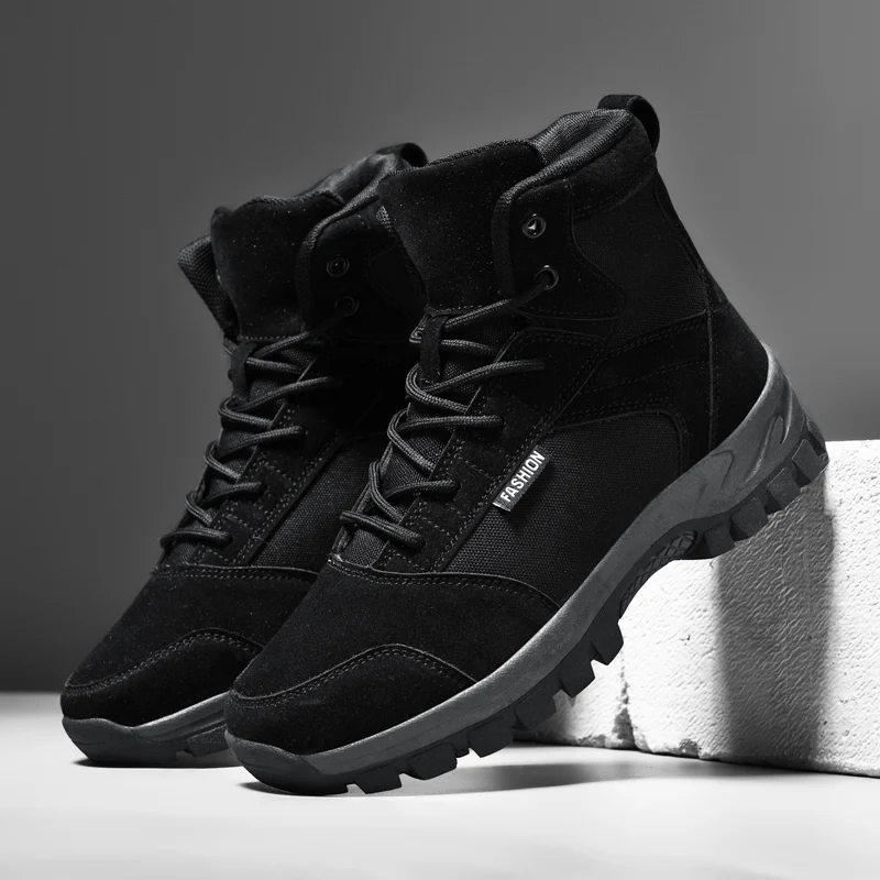 YRZL Men's Hiking Boots  Waterproof Anti Slip Trekking Shoes Mens Mountaineering Boots Outdoor Adventure Footwear Comfortable