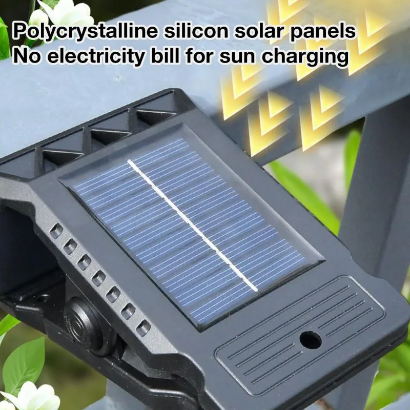 Outdoor LED Solar Clip Light Portable Waterproof Body Sensor Lamp Courtyard Garden Lamp Flashlight Home Camping Wall Lights image 5