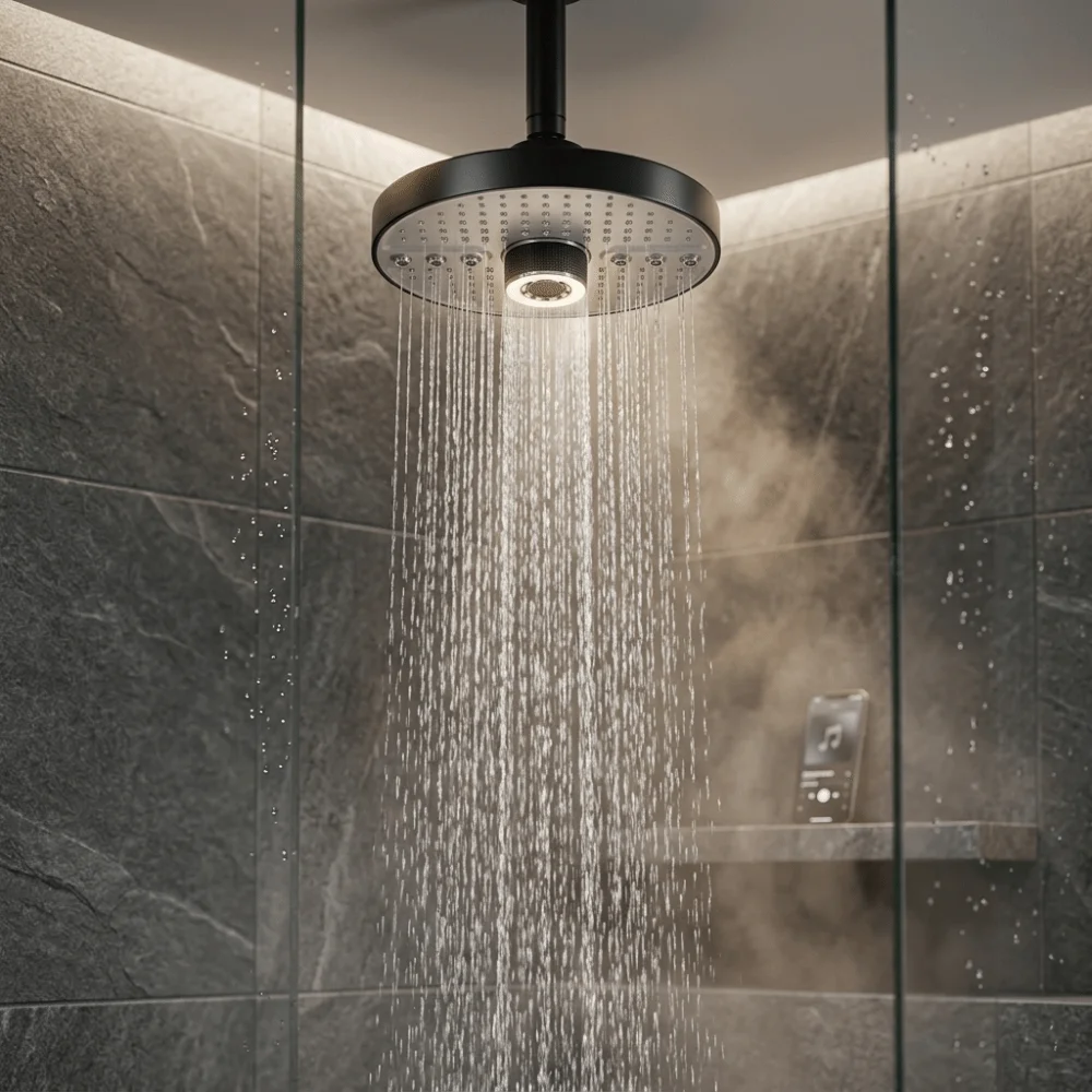 Thickened High-Pressure Shower Head Portable Explosion-Proof Top Spray Nozzle Easy To Install Comfortable Water Flow