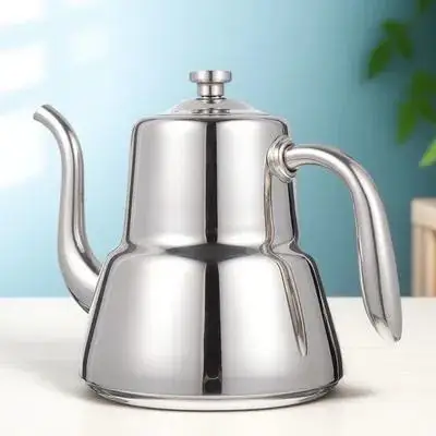 

1Pcs Durable Tea Kettle Stainless Steel Drainer Kettle Large Capacity Filtered Water Pot Heat-Resistant for Home