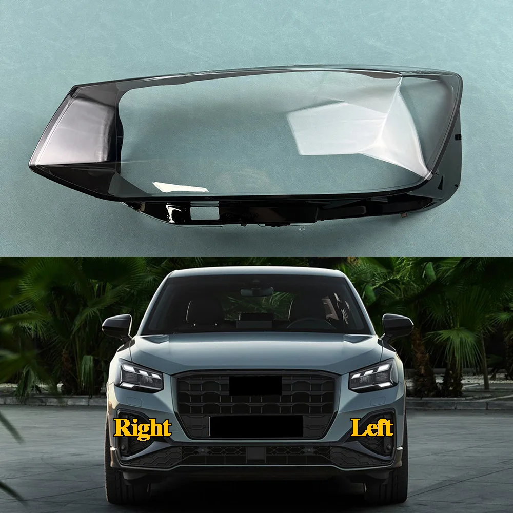 

For Audi Q2 Q2L 2018 2019 2020 2021 Headlamp Cover Transparent Lamp Shade Headlight Shell Lens Plexiglass Auto Replacement Parts