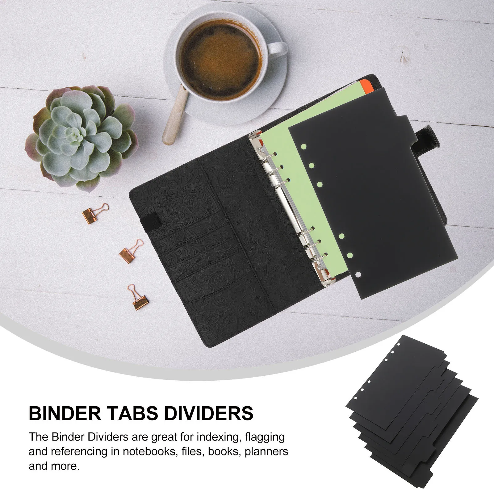 3pcs Binder Dividers Writable Tabs For Office School Notebook Index Notebook Index Dividers Labels Loose-Leaf Page Markers