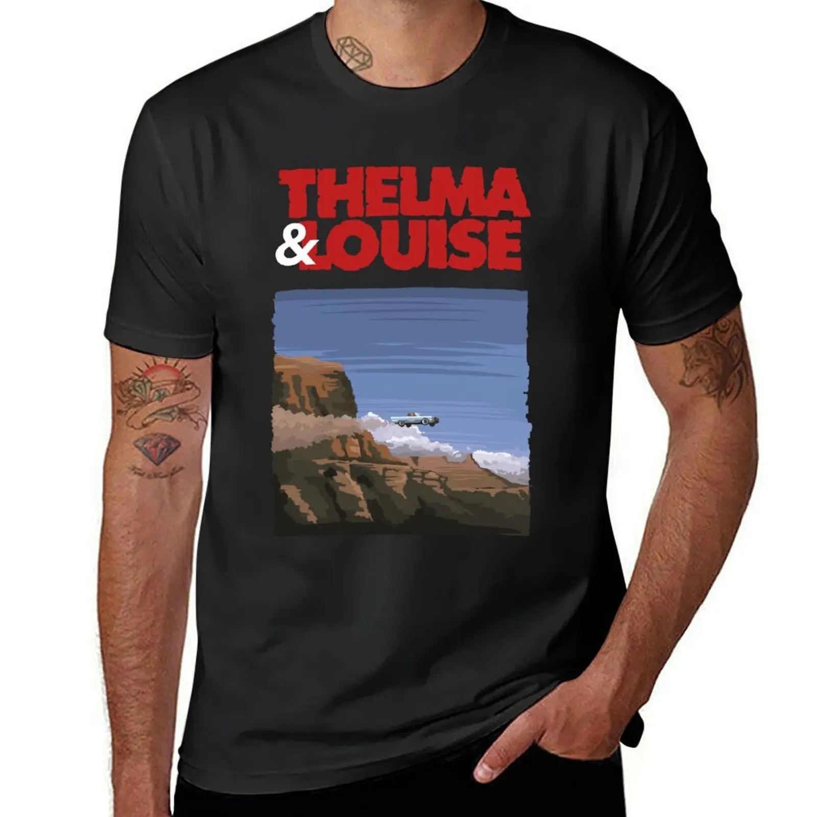 Thelma and Louise Illustration by Axel Rosito for burrotees T-Shirt shirts graphic tees summer top t shirts men