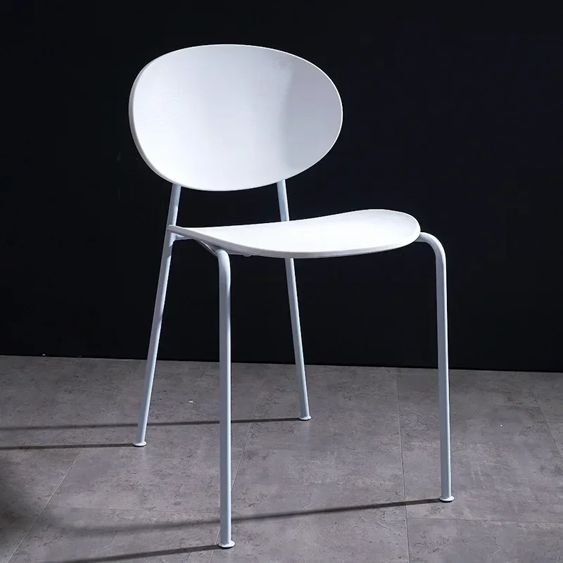 Sedia per la casa Sedia con schienale in plastica semplice e moderna, sedia per il tempo libero nordica