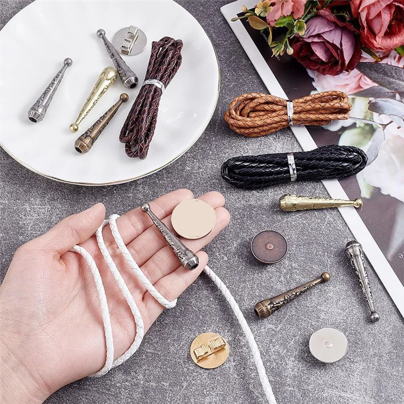 ASDS-4 مجموعات بولو التعادل صنع عدة بولو التعادل نصائح استبدال نهاية قبعات كيت شقة مستديرة بولو التعادل مشبك الملحقات