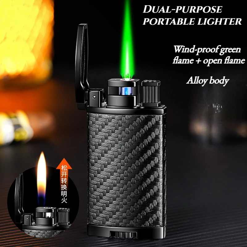 

2026 New Model Creative High Appearance Level Dual Flame Switchable Lighter Inflation Function Premium Men's Business Gift