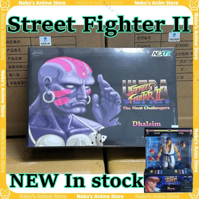 

【In Stock】Jada Toys Street Fighter II 1/12 Chun-Li Ryu Ken Fei Long 6" Action FiguresAnime Model Desktop Doll Collectibles Gift