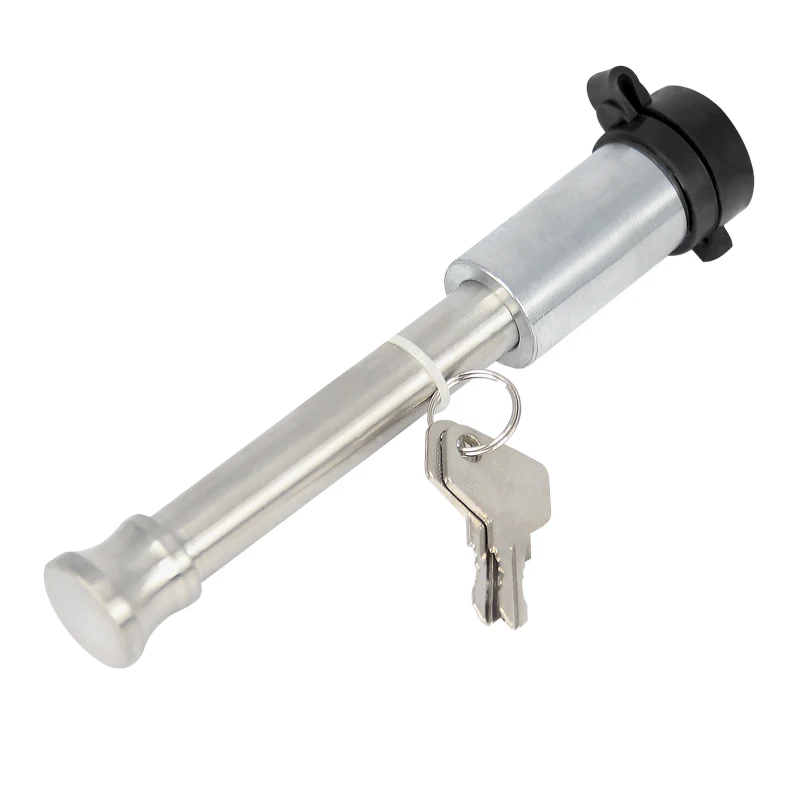 Car trailer hook square mouth anti-theft pin lock trailer arm lock mute Ling lock towing accessories extended lock