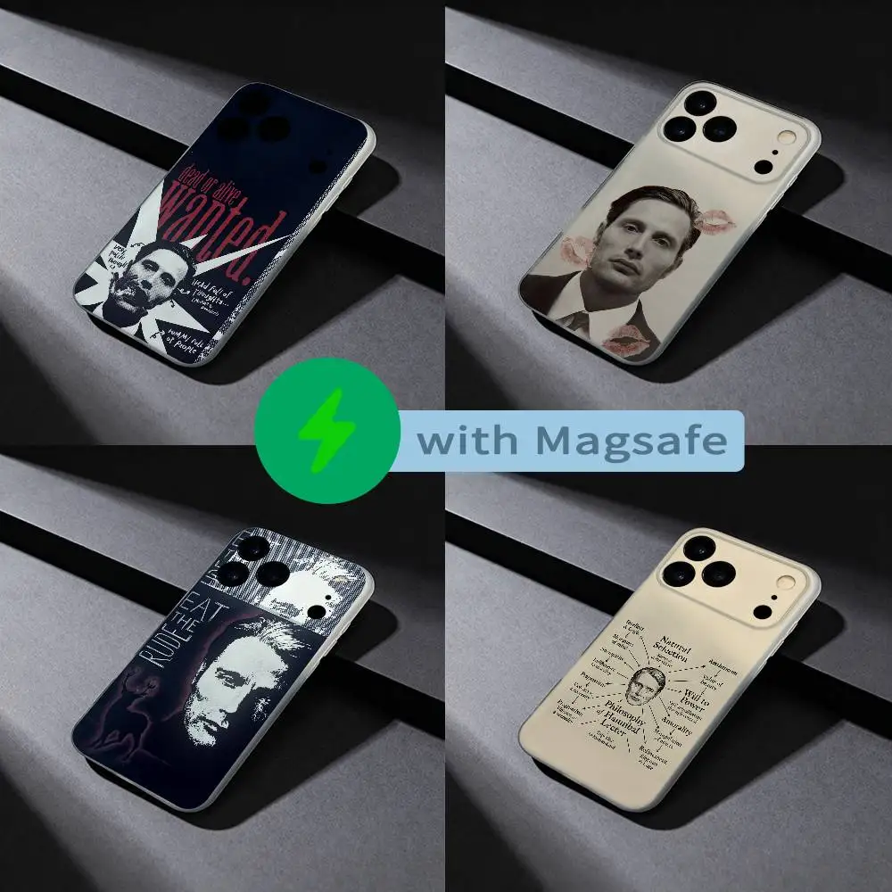 

H-Hannibal L-Lecter Phone Case For iPhone 17,16,15,14,13,12,X,XS,Pro,Max,Plus,E,Air,Mini with Magsafe Magnetic Slim Frosted