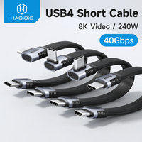 Hagibis USB4 Data Cable 40Gbps USB C to Type C Short Cable PD 240W 8K 60Hz for Thunderbolt 3/4 iPhone 16 Pro Max SSD Power Bank