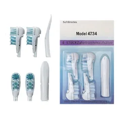 4 Teile/paket Sensitive Dual Clean Ersatz Bürstenköpfe Für Oral B 3733 4732 4734 Elektrische Zahnbürste Rotierenden Zahnbürste Kopf