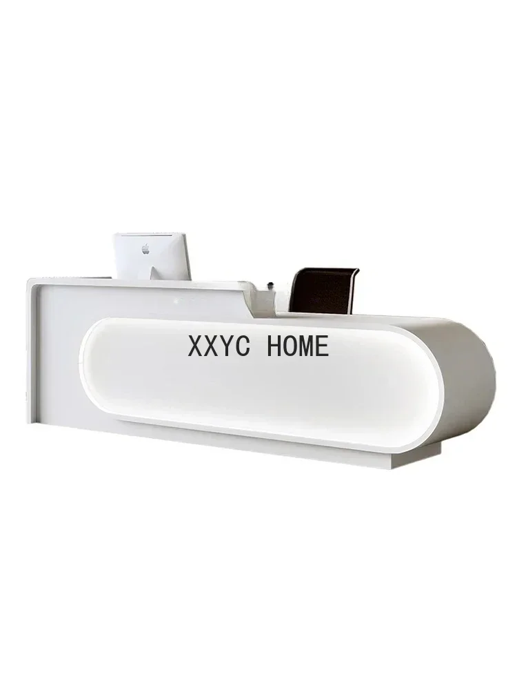 

Beauty Bar Cabinet Light Luxury Cashier Clothing Store Women's Clothing Company Front Desk Reception Table