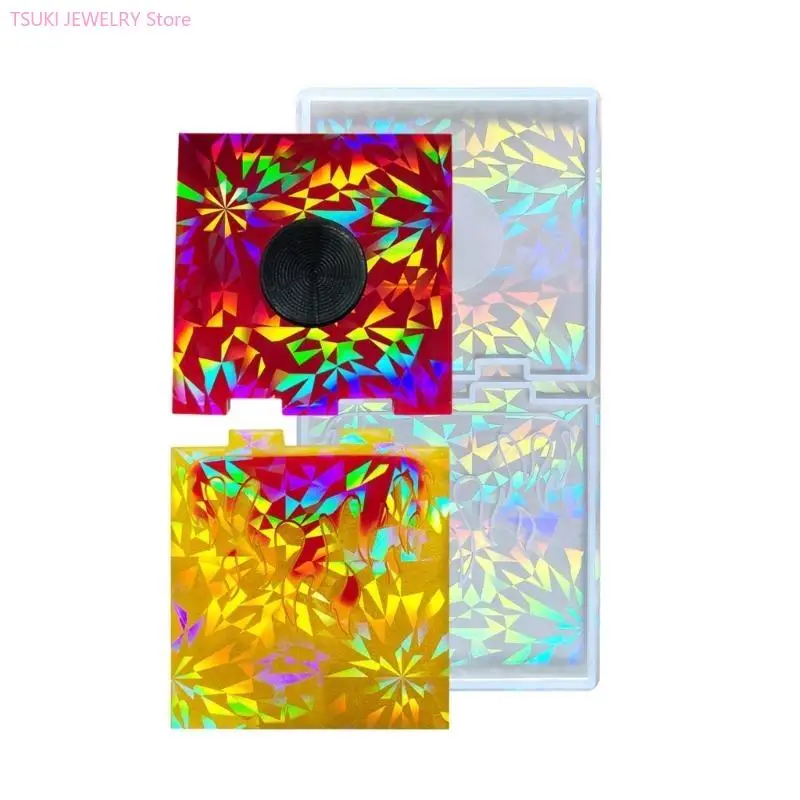 

62KE Silicone Mold Easy to Use Rectangle Candlesticker Molds DIY Tabletop Decor