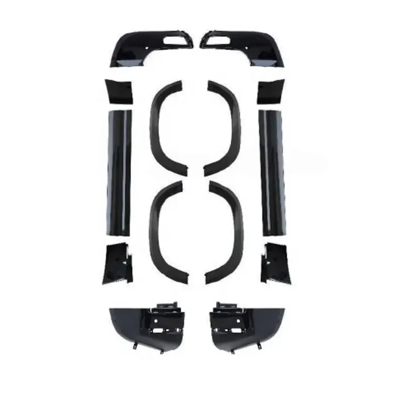 

2020-2023 Defender 90 Gloss Black Body Kit with Sideskirts Door Panel Corner Wheel Eyebrow-Exterior Accessories