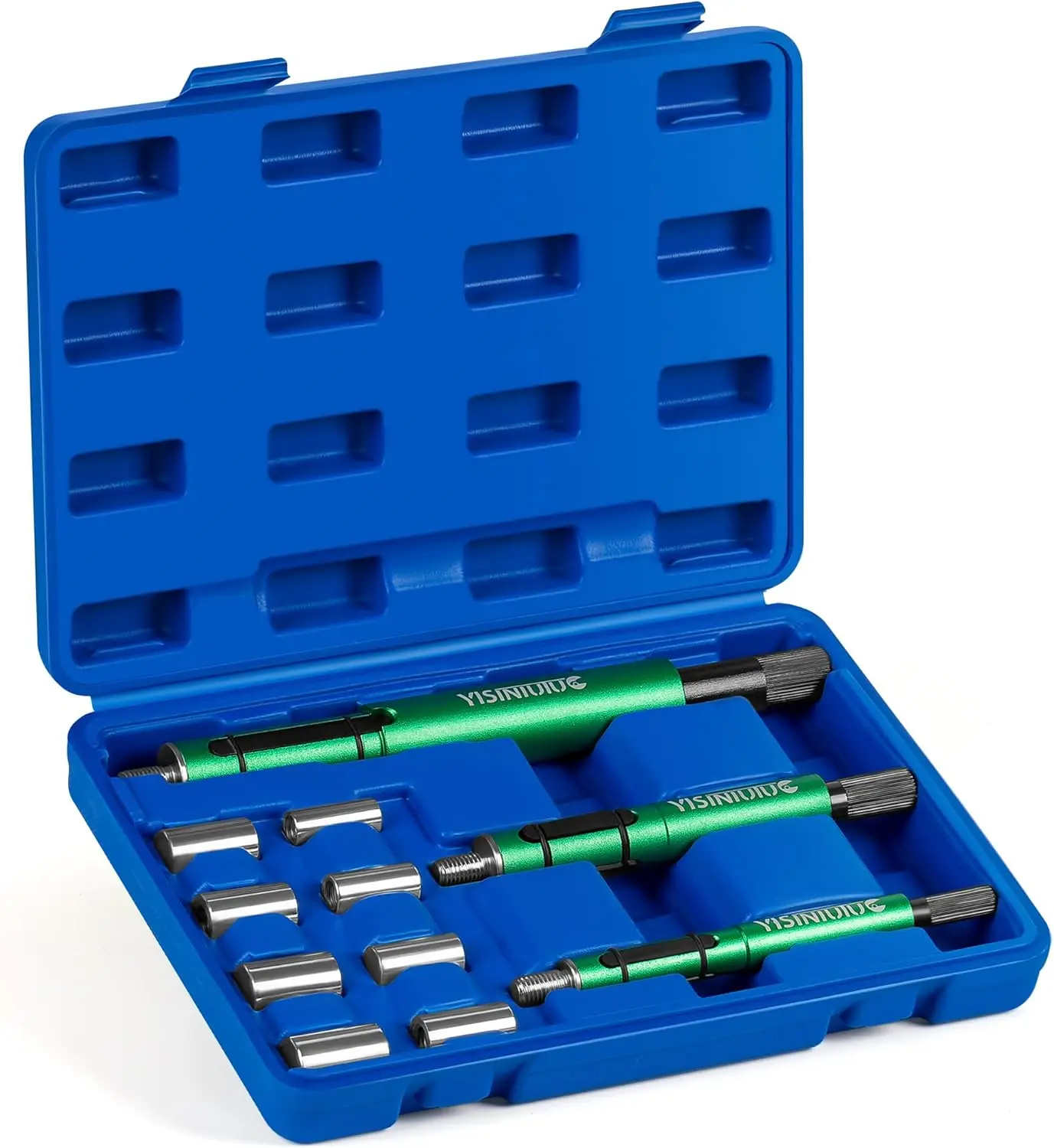 

Универсальный набор инструментов для центрирования сцепления из 11 предметов с 3 шпинделями для автомобилей, грузовиков, внедорожников — сверхмощные метрические инструменты для выравнивания