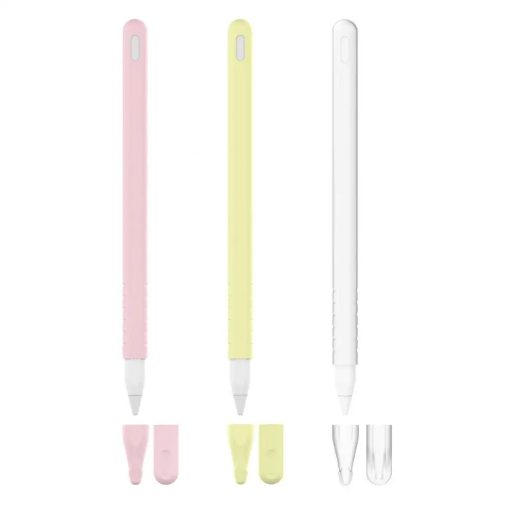 Pen Case Protective Case Silicone Anti-Slip Stylus Cover for Apples Pencil 2