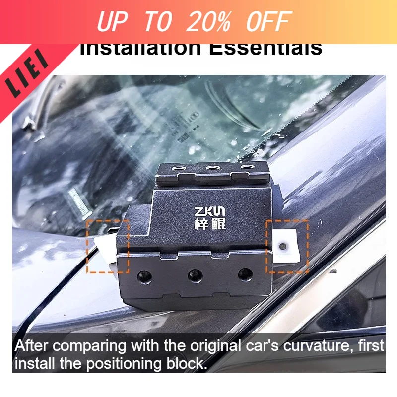 LIEI Car A-Pillar Dual Light Quick-Release Bracket For Ford Ranger T9 Modified LED Spotlight Hood Bracket Expansion Stand Access