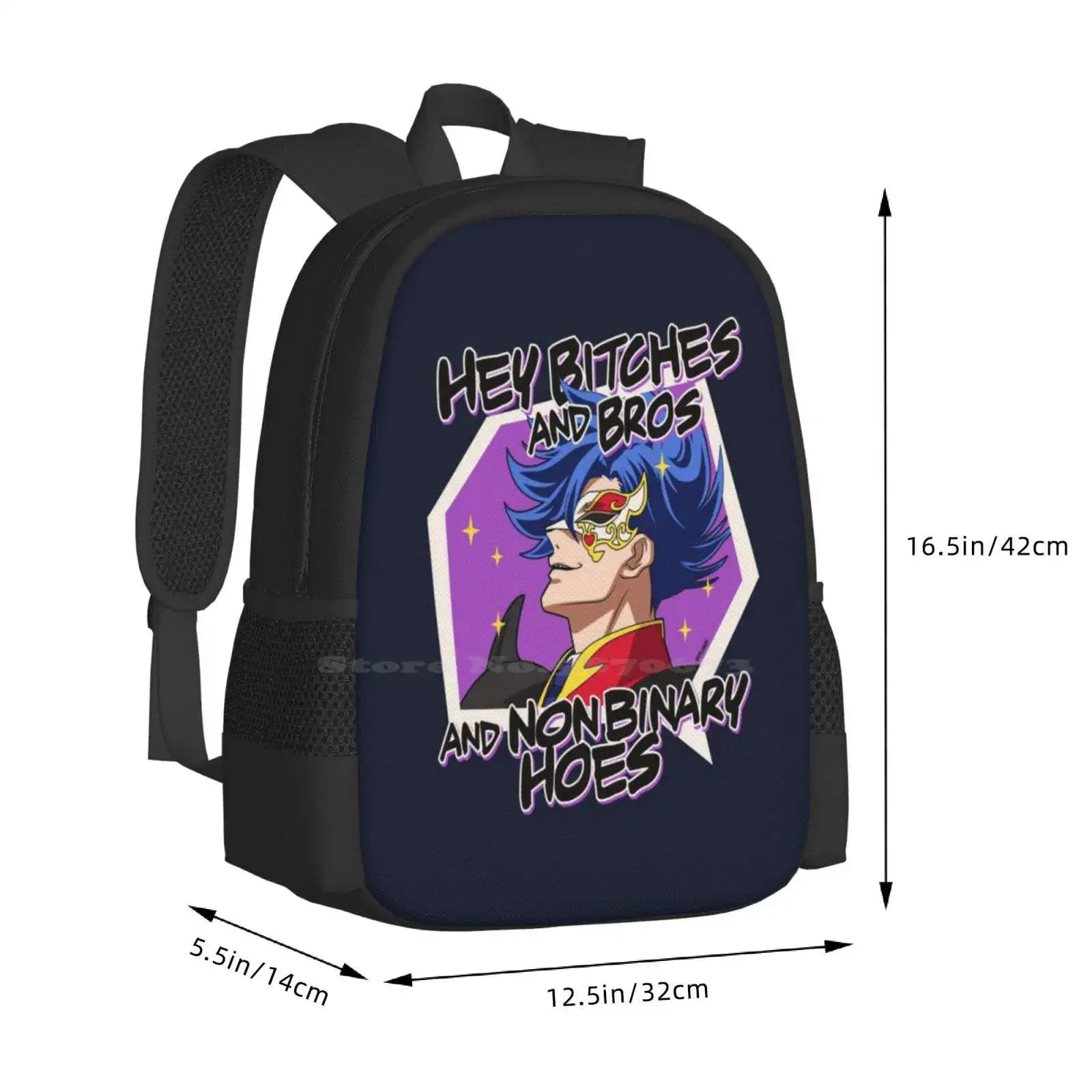 Even Adam Is Inclusive School Bags Travel Laptop Backpack Sk8 The Infinity Adam Matador Of Love Sk8 Infinity Anime Ainosuke