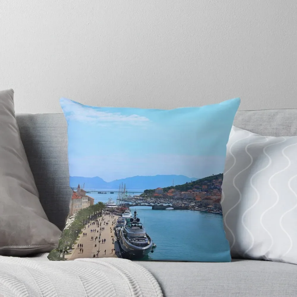 

Port in Trogir, Croatia Throw Pillow autumn decoration Sofa Covers Luxury Pillow Case Sofa Decorative Covers pillow