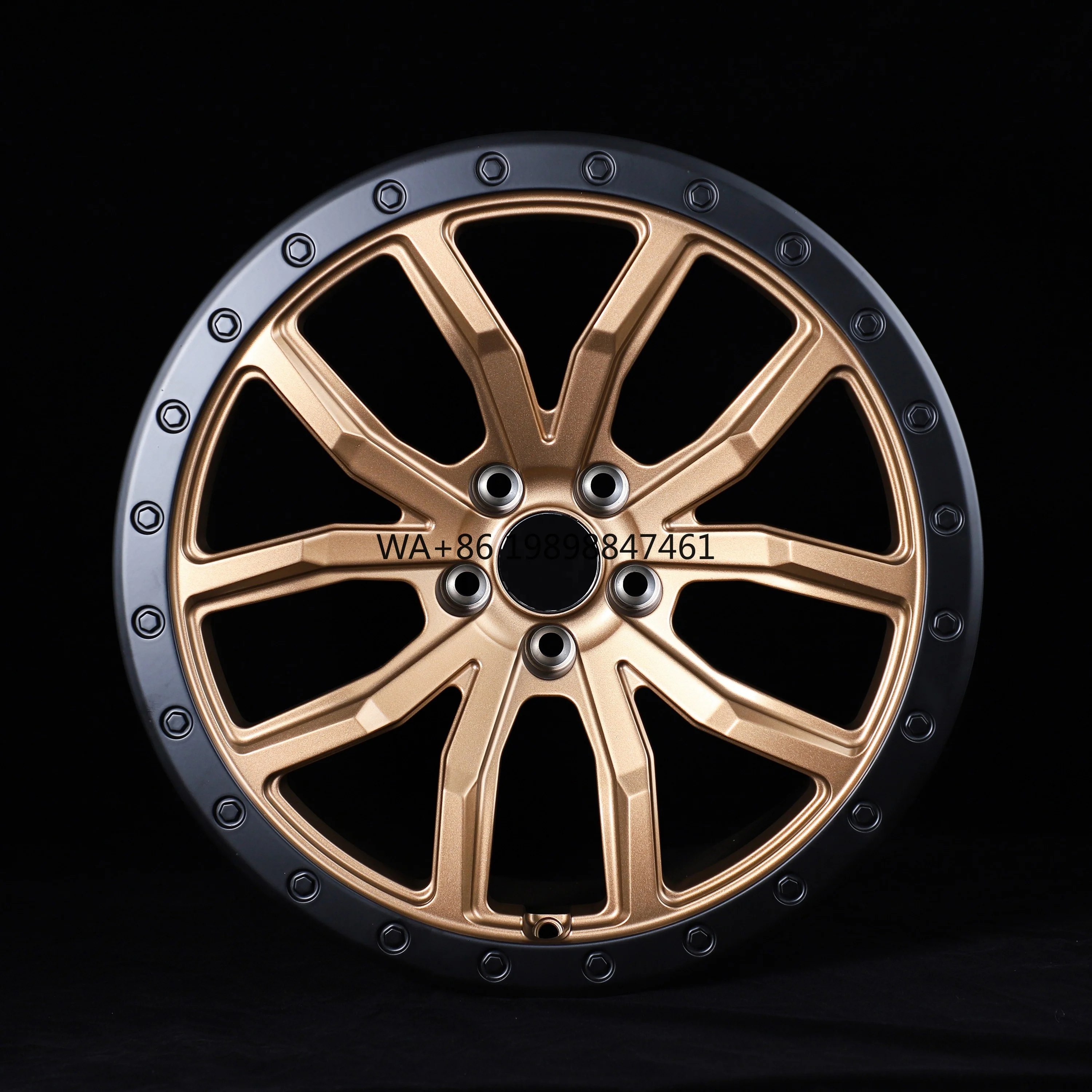 

New Forged 18 Inch 4x4 Off-road Racing Wheels for Jeep F150 Concave Matte Gold & Black Aluminum 6061-T6