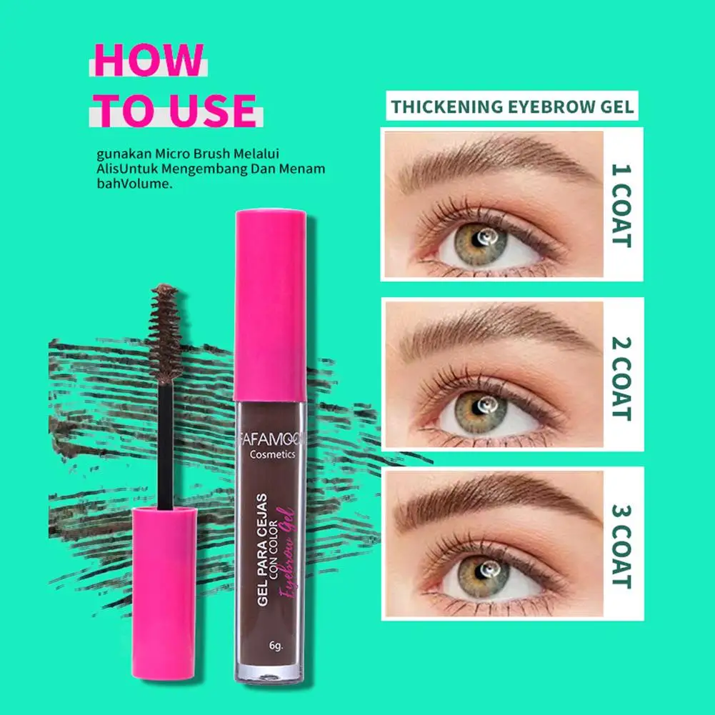 Natürliche flüssige Färbung Augenbrauen creme wasserdicht dauerhafte Tönung Mascara Kosmetik Enhancer Pigmente Stirn Augenbrauen Make-up j9p8