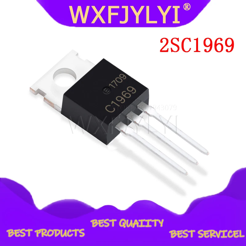 10pcs 2SC1969 C1969 TO-220 RF POWER HF/VHF TRANSISTOR EPITAX