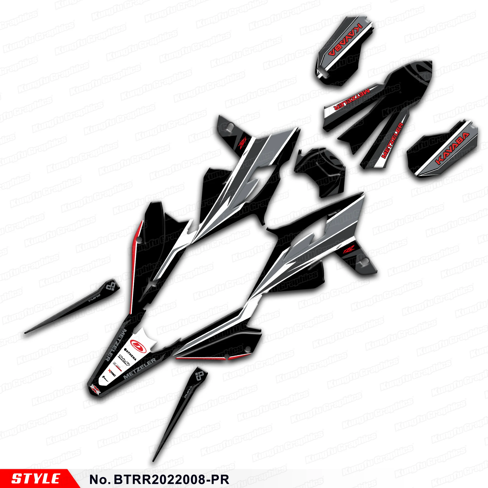 

JY RACING Racing Graphic Sticker Complete for Beta RR 125 200 250 300 350 390 430 480 RR 2020 2021 2022, BTRR2022008-PR