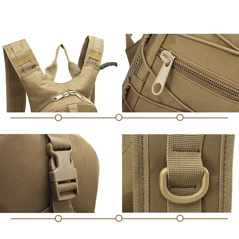 Zaino tattico leggero Borsa per l'acqua Zaino di sopravvivenza cammello Escursionismo Idratazione Borsa militare Zaino Zaino da campeggio per bicicletta