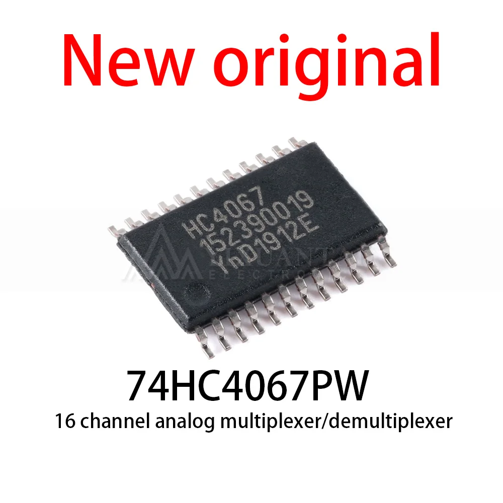 10-50Pcs/Lot New original 74HC4067PW 74HC4067 TSSOP-24 16 channel analog multiplexer/demultiplexer ﻿