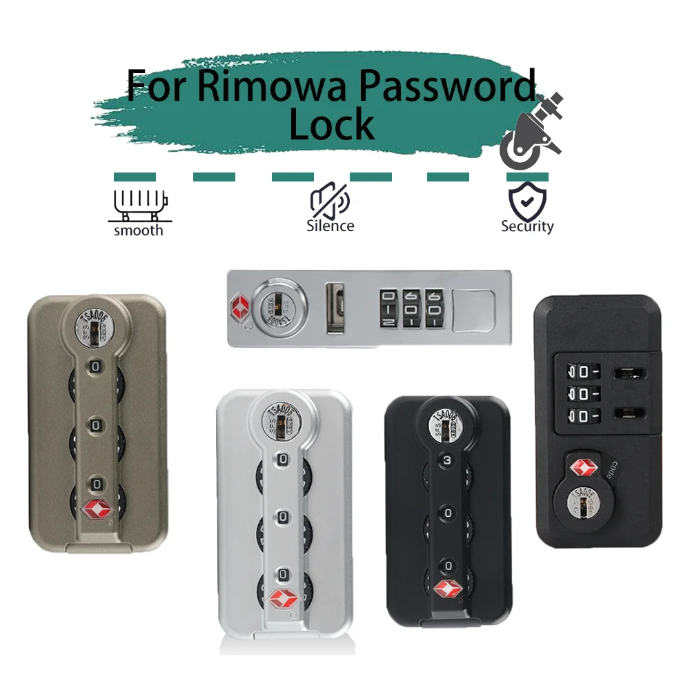 

Adapt For Rimowa Customs Lock Brand Key Original Password Lock Luggage Travel Accessories Replacement Suitcase Lock Security