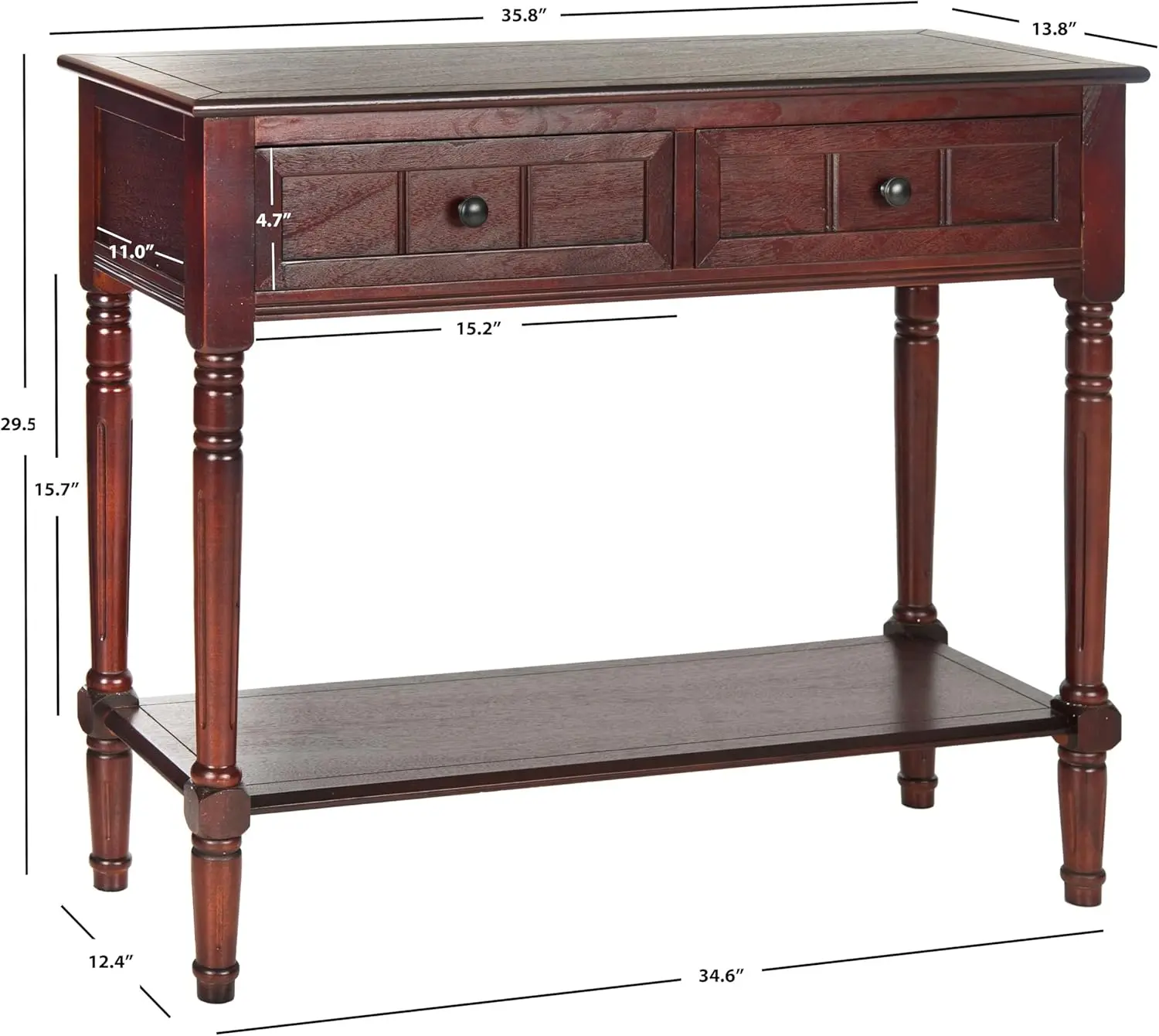 Dark None 2-Table console