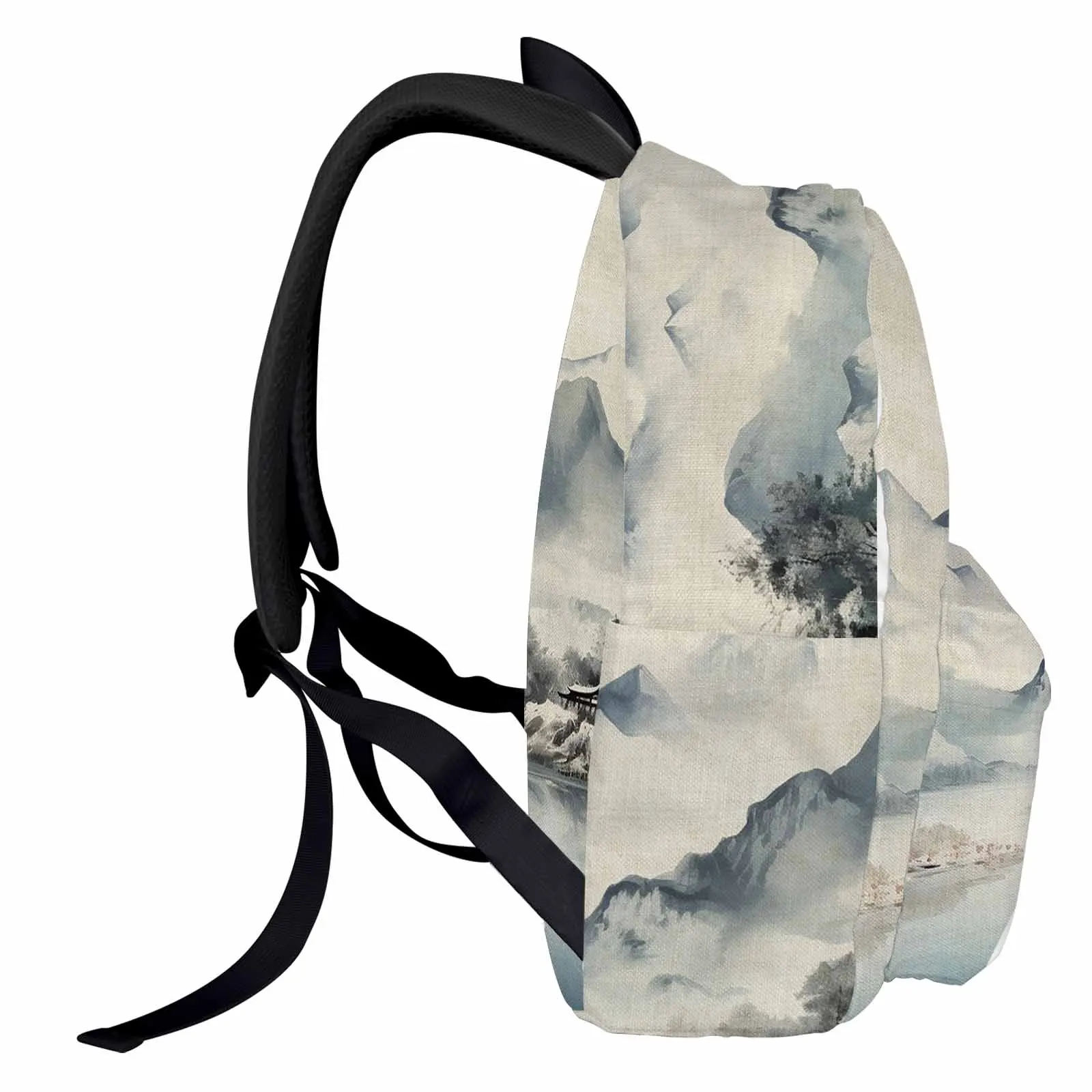 Landscape Tree Watercolor Backpack School Bags for Teenagers Students Laptop Bag Women's Casual Travel Backpack