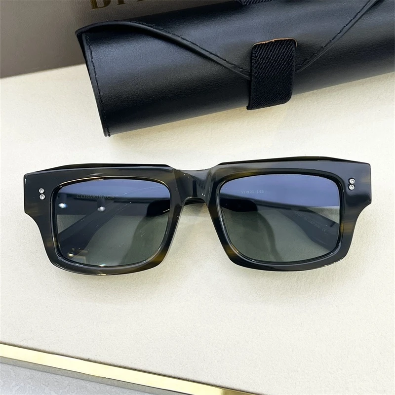 DTS727 cosmohacker Sunglasses Women Men Thick Acetate Rectangle High Quality Outdoor Business Eyewear Luxury Shades For Travel