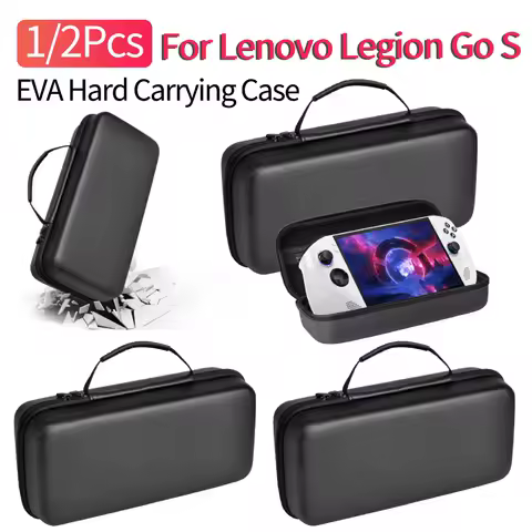 1/2Pcs Portable Storage Bag Anti-Drop EVA Hard Carrying Case with Mesh Pocket Waterproof Travel Pounch for Lenovo Legion Go S