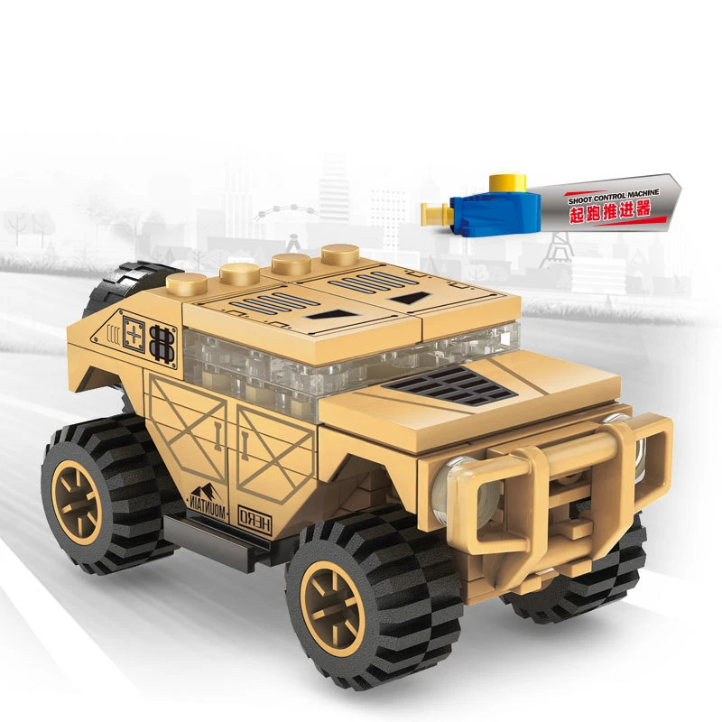 MOC Brave Warrior Off-Road Vehicle Truck War Military City Car Building Blocks Classic Model Bricks Kits Sets Ideas