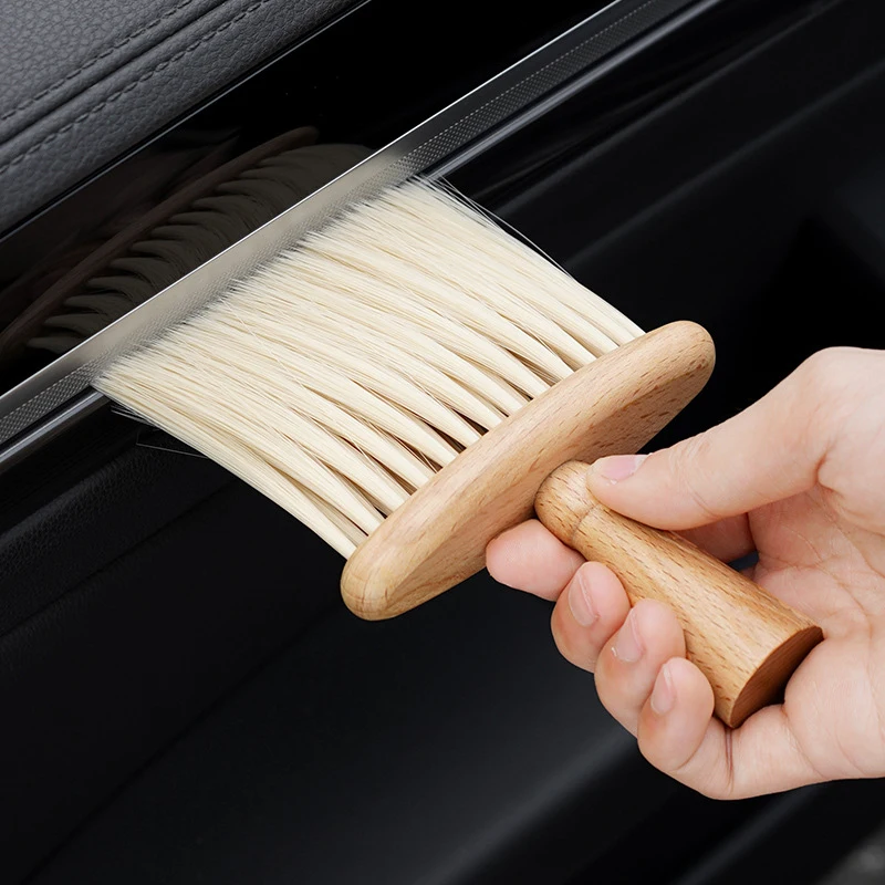 Car Interior Cleaning Tools Multifunctional Gap Cleaning Wooden Cleaning Brush Soft Bristles Keyboard Cleaning Brush