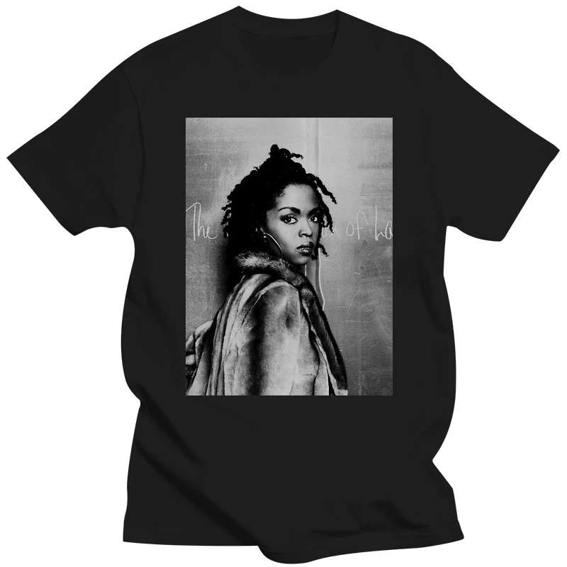 Lauryn T Shirt Lauryn Hill Music Fugees Rnb T-shirt Summer Men Cotton O-neck Tshirt Hip Hop Tees Tops Harajuku