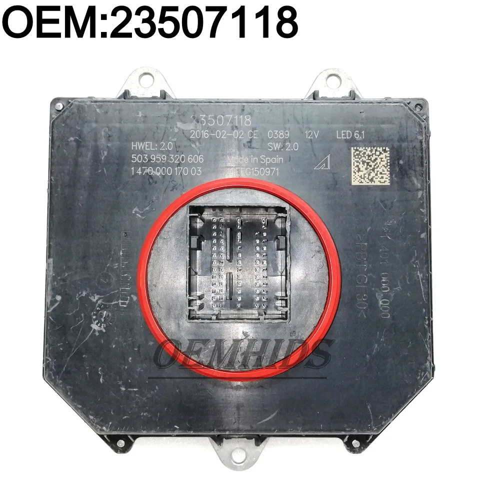 OEM Ballast 147000017003 LED 6.1 For 2016-2018 GMC Sierra 1500 LED Headlight Computer Drive Control Module Used 23507118